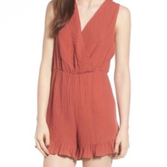 BP Rustic Colored Ruffle Romper Size Small - Picture 4 of 15